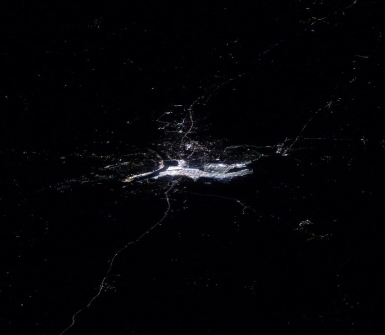 ISS view of Maha Kumbh 2025